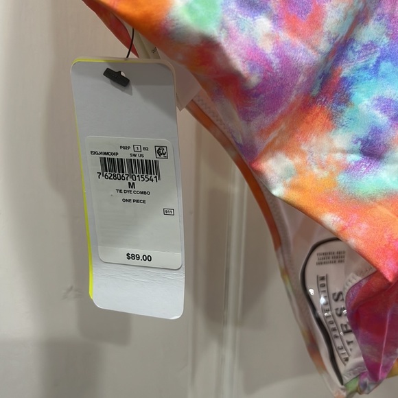 GUESS Tie-Dye One-Piece Swimsuit - Picture 7 of 9